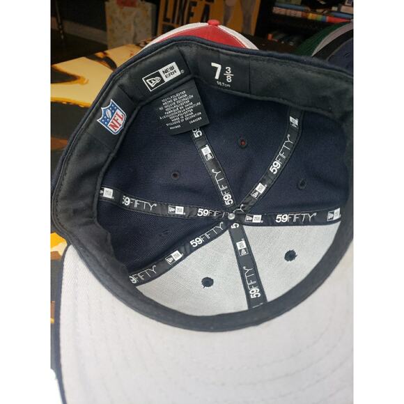 New Era Houston Oilers Vintage Light Blue Snapback Hat 7 3/8 - Picture 3 of 4